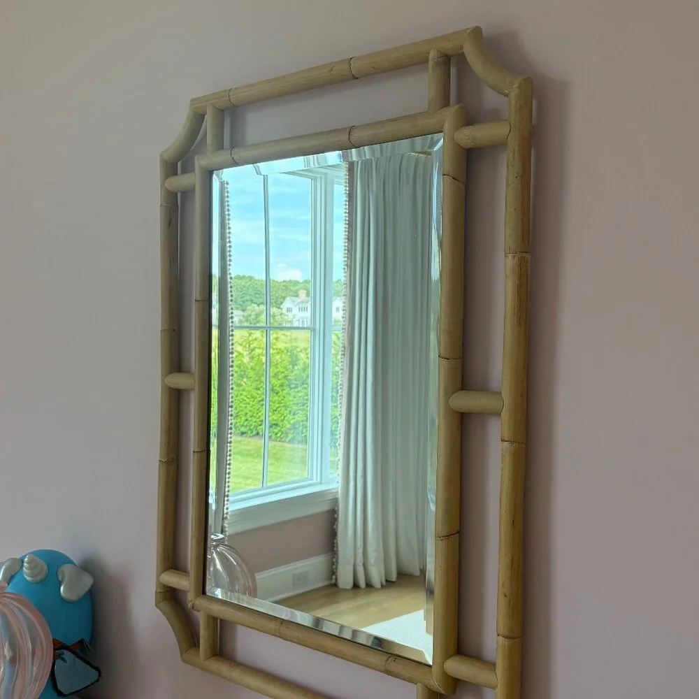 Serena & Lily Ojai Rattan Mirror
